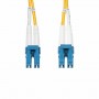 StarTech.com Cavo in fibra ottica duplex monomodale OS2 da LC a LC (UPC) da 2m, 9/125µm, 100G, Insensibile alla piegatura, Bass