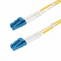 StarTech.com Cavo in fibra ottica duplex monomodale OS2 da LC a LC (UPC) da 5m, 9/125µm, 100G, Insensibile alla piegatura, Bass