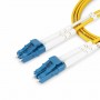 StarTech.com Cavo in fibra ottica duplex monomodale OS2 da LC a LC (UPC) da 5m, 9/125µm, 100G, Insensibile alla piegatura, Bass