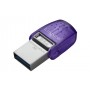 Kingston Technology DataTraveler microDuo 3C unità flash USB 64 GB USB Type-A / USB Type-C 3.2 Gen 1 (3.1 Gen 1) Porpora, Accia