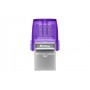 Kingston Technology DataTraveler microDuo 3C unità flash USB 64 GB USB Type-A / USB Type-C 3.2 Gen 1 (3.1 Gen 1) Porpora, Accia