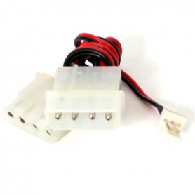 StarTech.com 6" TX3 to Large Internal Power LP4 CPU Fan Adapter Cable 0,1524 m (CPUFANADAPT)