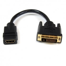 StarTech.com Adattatore cavo video HDMI a DVI-D da 20 cm - HDMI femmina a DVI maschio (HDDVIFM8IN)