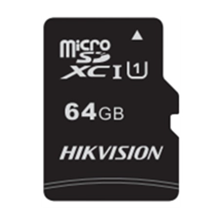 SD-MICRO HIKSEMI (by Hikvision) 64GB C1 CLASS 10 UHS-I  + ADATTATORE - HS-TF-C1(STD)/64G/Adapter
