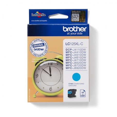 Brother LC-125XLC cartuccia d'inchiostro 1 pz Originale Ciano (LC125XLC)