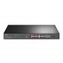 TP-LINK TL-SL1218P switch di rete Fast Ethernet (10/100) Supporto Power over Ethernet (PoE) Nero (TL-SL1218P)