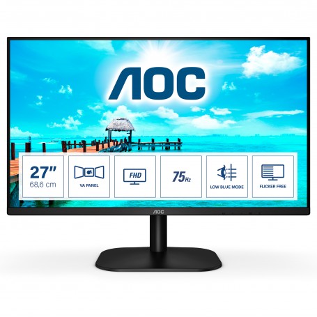 AOC 27B2DM Monitor PC 68,6 cm (27") 1920 x 1080 Pixel Full HD Nero (27B2DM)