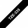 Brother TZe-335 nastro per etichettatrice Bianco su nero (TZE335)