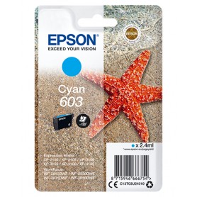 Epson Singlepack Cyan 603 Ink (C13T03U24020)