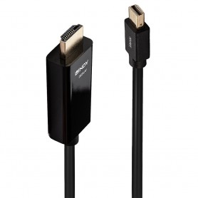 Lindy 36928 cavo e adattatore video 3 m Mini DisplayPort HDMI tipo A (Standard) Nero (36928)