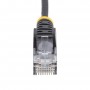 StarTech.com Cavo di Rete Ethernet Snagless CAT6 da 1m - Cavo Patch antigroviglio slim RJ45 - Nero (N6PAT100CMBKS)
