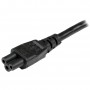 StarTech.com Cavo alimentazione Laptop o PC Schuko a C5 - Cavo di Rete PC Schuko CEE7 a IEC320 C5 a trifoglio - 1m (PXTNB3SEU1M)