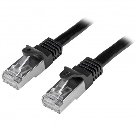StarTech.com N6SPAT50CMBK cavo di rete Nero 0,5 m Cat6 SF/UTP (S-FTP) (N6SPAT50CMBK)