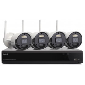 ISIWI KIT WIRELESS CONNECT S4 ISW-K1N8BF2MP-4 GEN1 NVR 8 CANALI + 4 TELECAMERE IP 1080P 2MPX WIRELES (ISW-K1N8BF2MP-4 GEN1)