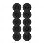 Jabra 14101-59 cuscinetto per auricolari Pelle Nero 10 pz (14101-59)