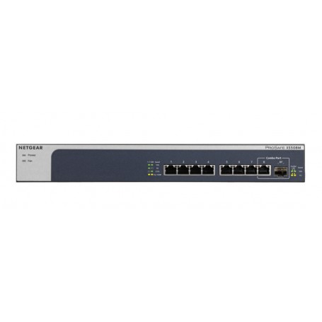 Netgear XS508M Non gestito 10G Ethernet (100/1000/10000) Grigio, Argento (XS508M-100EUS)