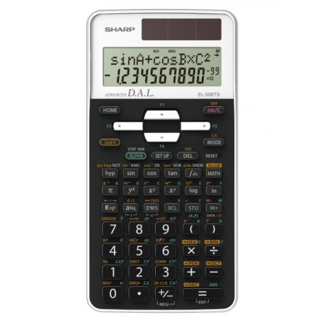 Sharp EL506TSBWH calcolatrice Tasca Calcolatrice scientifica Nero, Bianco (SH-EL506TSBWH)