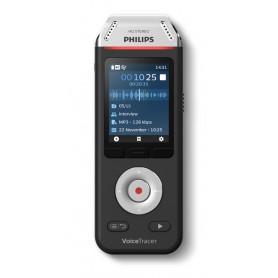 Philips Voice Tracer DVT2110/00 dittafono Flash card Nero, Cromo (DVT_2110)