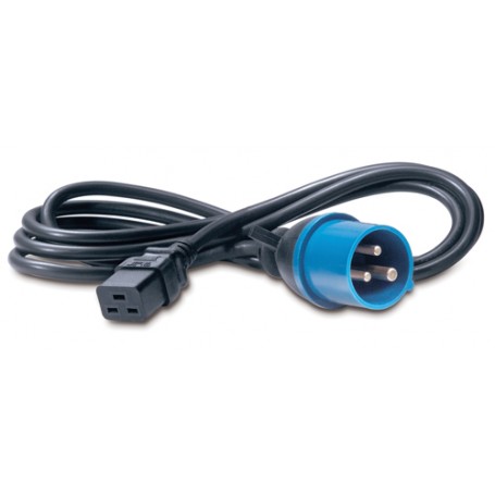 APC C19/IEC309 2.5m Nero 2,5 m Accoppiatore C19 (AP9876)