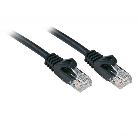 Lindy Rj45/Rj45 Cat6 2m cavo di rete Nero U/UTP (UTP) (48193)