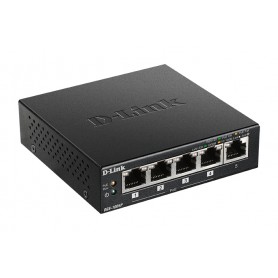 D-Link DGS-1005P switch di rete Non gestito L2 Gigabit Ethernet (10/100/1000) Supporto Power over Ethernet (PoE) Ner (DGS-1005P)