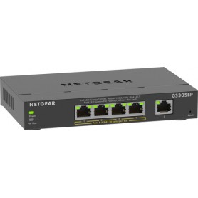 Netgear GS305EP Gestito L2/L3 Gigabit Ethernet (10/100/1000) Supporto Power over Ethernet (PoE) Nero (GS305EP-100PES)