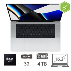 MBP 16,2 (2021)M1 MAX-10C/32/4TB/32C GPU/SLV/2Y- B