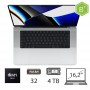 MBP 16,2 (2021)M1 MAX-10C/32/4TB/32C GPU/SLV/2Y- B
