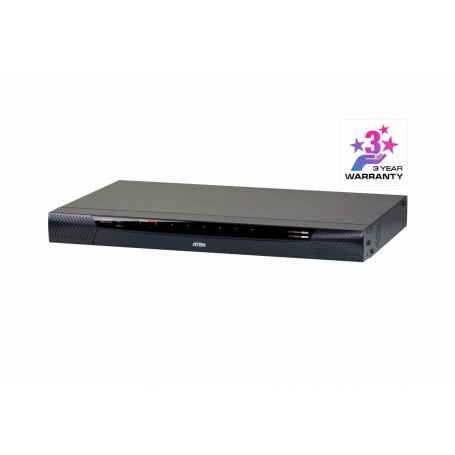 ATEN Switch KVM over IP Cat 5 a 8 porte con 1 accesso locale/1 remoti con Virtual Media (1920 x 1200) (KN1108VA-AX-G)