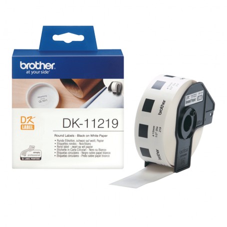 Brother DK-11219 Round Labels Bianco (DK11219)