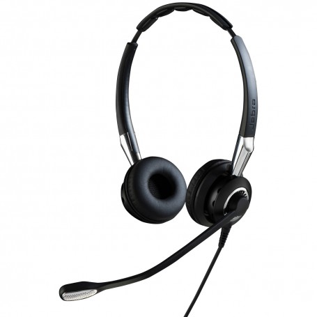 Jabra Biz 2400 II QD Duo NC Wideband Auricolare Cablato A Padiglione Ufficio Nero (2489-820-209)