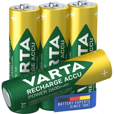 Varta Rech.Accu Power AA 2600mAh BLI 4 (5716101404)
