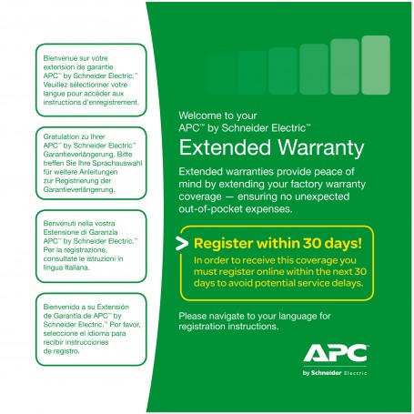 APC Service Pack 3 Year Warranty Extension (for new product purchases) (WBEXTWAR3YR-SP-01A)