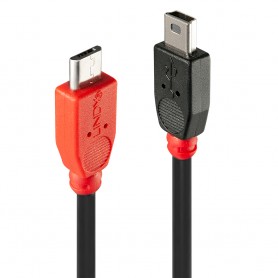 LINDY CAVO USB 2.0 MICRO-B A MINI-B OTG, 0,5MT (31717)