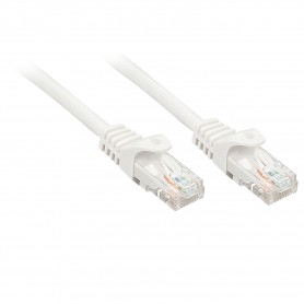 Lindy Rj45/Rj45 Cat6 0.5m cavo di rete Bianco 0,5 m U/UTP (UTP) (48201)