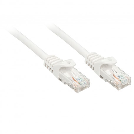 Lindy Rj45/Rj45 Cat6 0.5m cavo di rete Bianco 0,5 m U/UTP (UTP) (48201)
