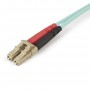 StarTech.com Cavo in Fibra Ottica Multimodale Duplex OM4 LC/LC - 100 Gb - 50/125 - LSZH - Turchese da 1m (450FBLCLC1)