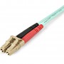 StarTech.com Cavo in Fibra Ottica Multimodale Duplex OM4 LC/LC - 100 Gb - 50/125 - LSZH - Turchese da 1m (450FBLCLC1)