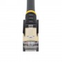 StarTech.com Cavo di Rete Ethernet Cat6a - Cavo Schermato STP da 3m - Nero (6ASPAT3MBK)
