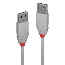 Lindy 36715 cavo USB 5 m USB 2.0 USB A Grigio (36715)