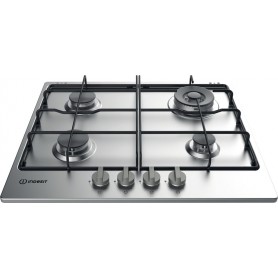 Indesit THP 642 W/IX/I RU piano cottura Acciaio inossidabile Da incasso Gas 4 Fornello(i) (THP642W/IX/IRU)