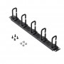 StarTech.com Pannello di gestione cavi per armadi Server Rack da 19" 1U - con anelli a D - Pannello orizzontale p (CABLMANAGERH)