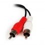 StarTech.com Cavo Adattatore Audio Stereo con presa mini Jack Femmina da 3,5mm a 2 RCA Maschio da 15cm (MUFMRCA)