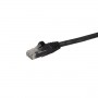 StarTech.com Cavo patch CAT6 1,5 m - Filo di rame al 100% - Connettore antistrappo - Nero (N6PATC150CMBK)
