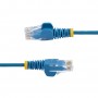 StarTech.com Cavo di Rete Ethernet Snagless CAT6 da 2m - Cavo Patch antigroviglio slim RJ45 - Blu (N6PAT200CMBLS)