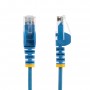 StarTech.com Cavo di Rete Ethernet Snagless CAT6 da 1,5m - Cavo Patch antigroviglio slim RJ45 - Blu (N6PAT150CMBLS)