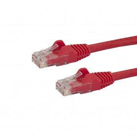 StarTech.com Cavo di Rete Rosso Cat6 UTP Ethernet Gigabit RJ45 Antigroviglio - 50cm (N6PATC50CMRD)
