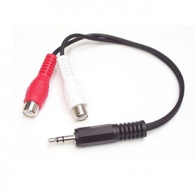 StarTech.com Cavo audio stereo 15 cm - 3,5 mm maschio a 2 femmina RCA (MUMFRCA)