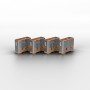 Lindy 40463 clip sicura Bloccaporte USB tipo A Arancione Acrilonitrile butadiene stirene (ABS) 10 pz (40463-LND)