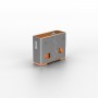 Lindy 40463 clip sicura Bloccaporte USB tipo A Arancione Acrilonitrile butadiene stirene (ABS) 10 pz (40463-LND)